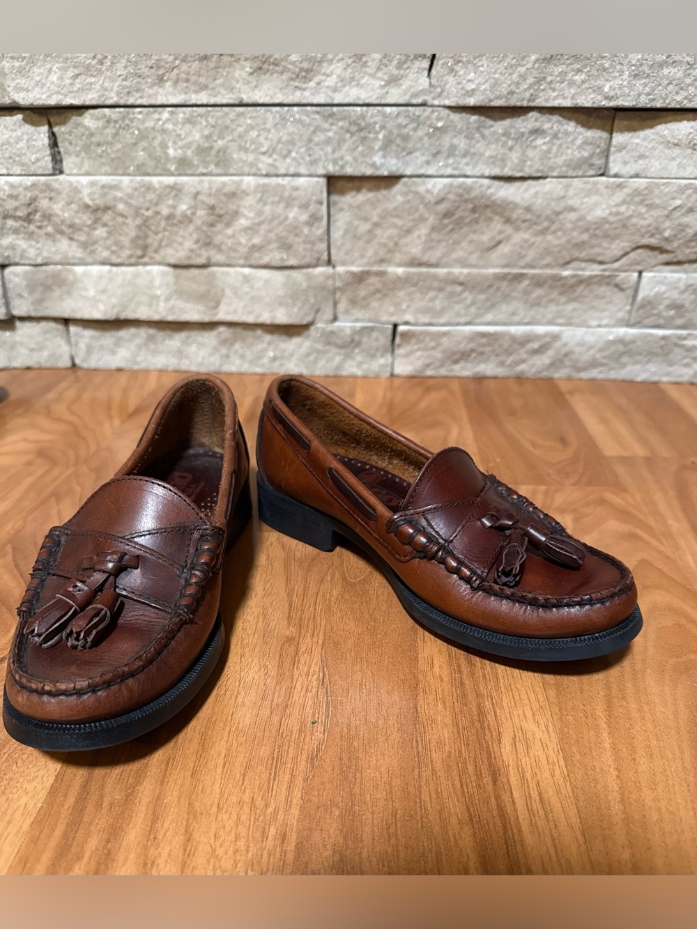 Sebago Shoes Women’s 6M Brown Leather Tassel Loafers Slip On